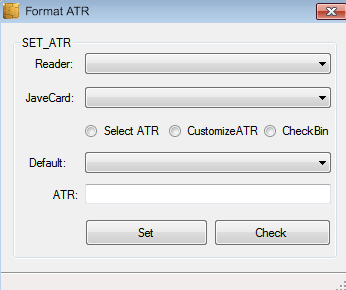 Format ATR tool