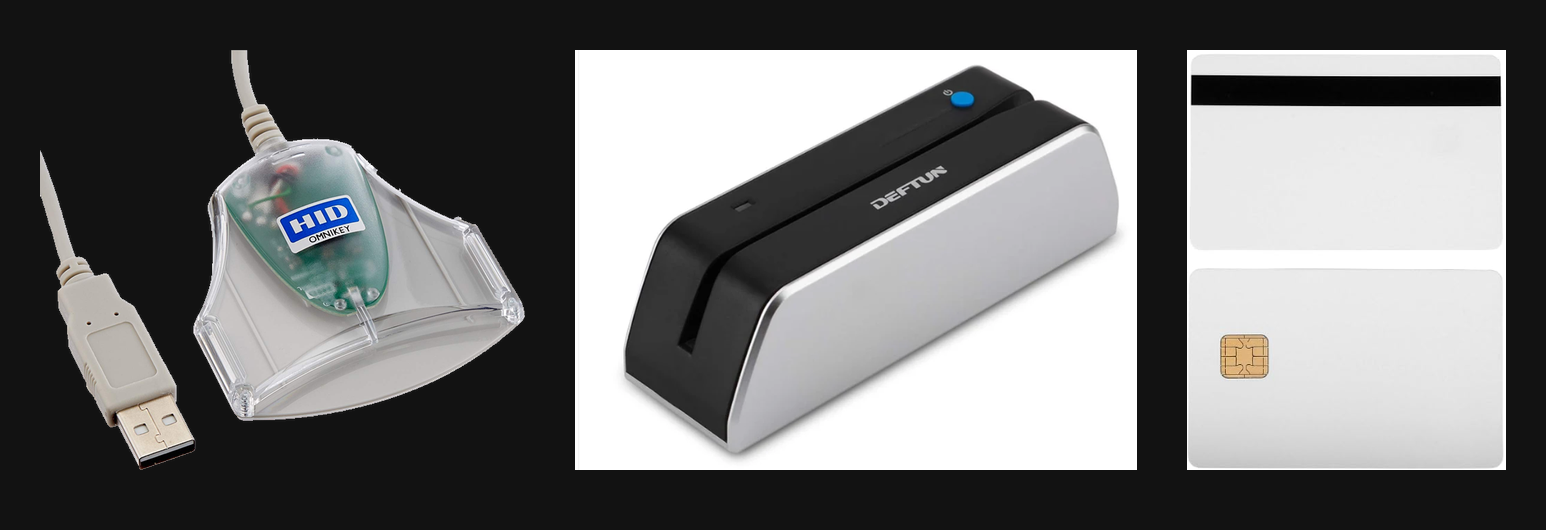 Deftun magnetic card reader/writer & Omnikey Writer